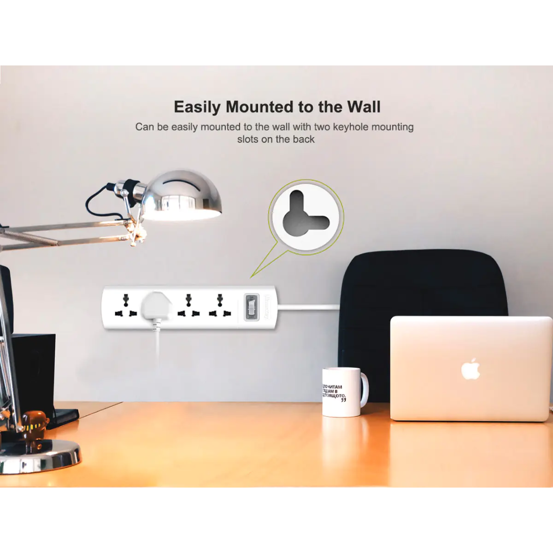 HUNTKEY SZM401-4 4 SOCKETS 1.5M POWER EXTENSION CORD