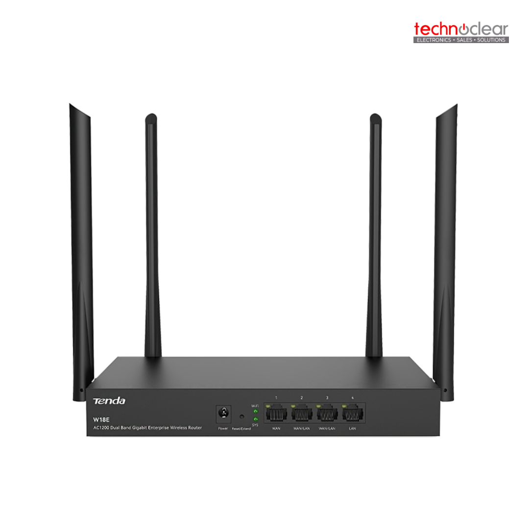 TENDA W18E AC1200 DUAL BAND GIGABIT ENTERPRISE WIRELESS ROUTER