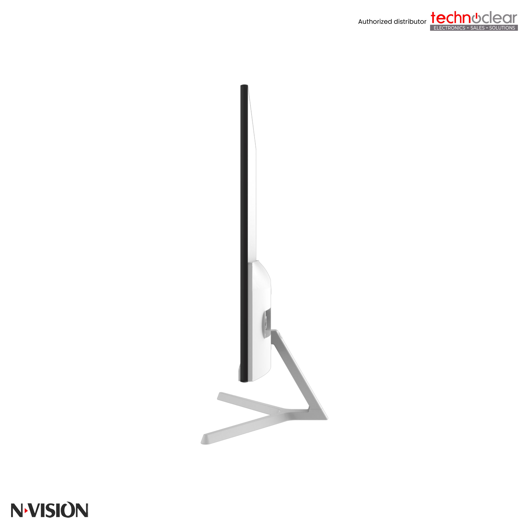 NVISION N2455PRO-W, 23.8" FHD@100HZ IPS MONITOR, FRAMELESS (WHITE)