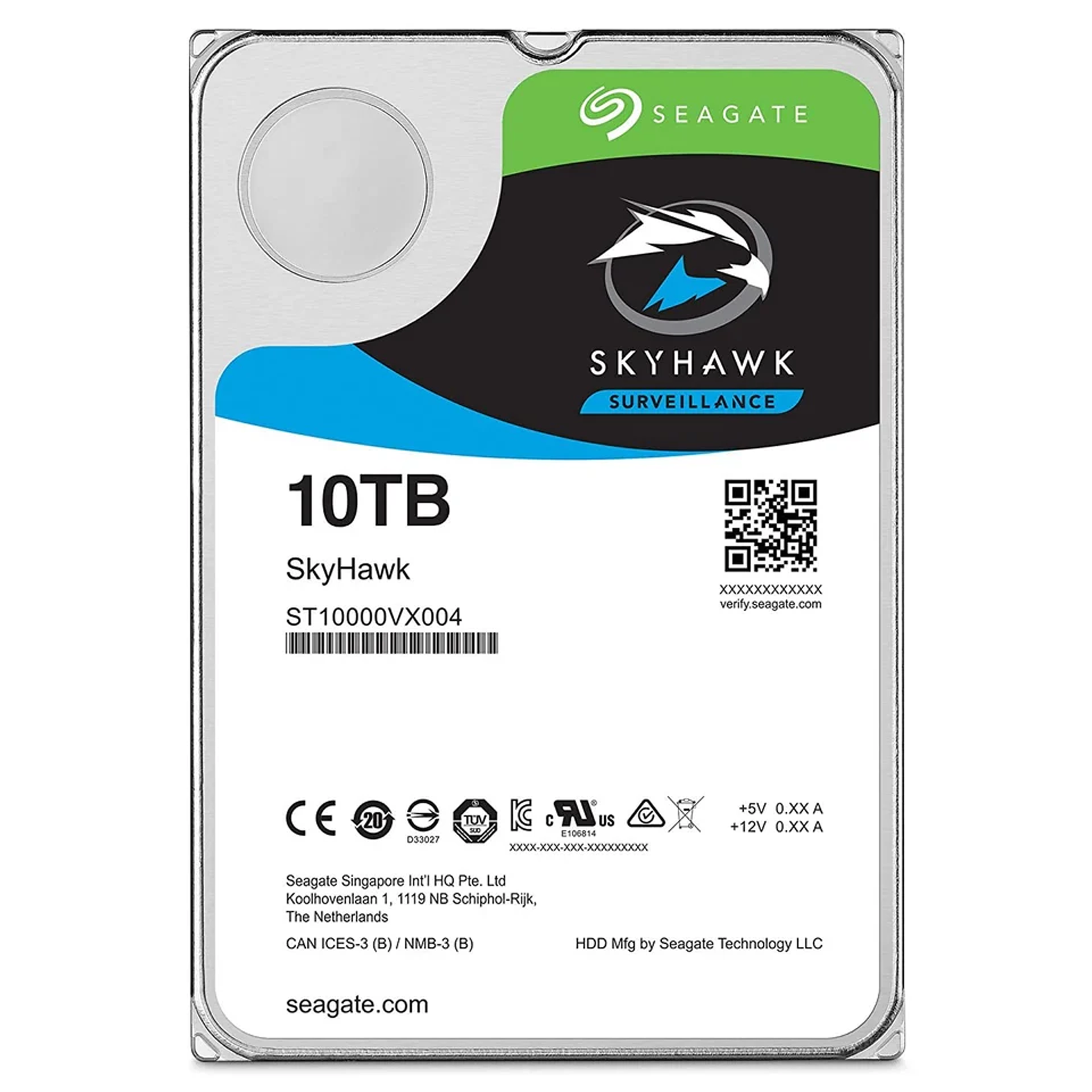 SEAGATE -HARDDISK SKYHAWK SURVEILLANCE 10TB SATA AI ph
