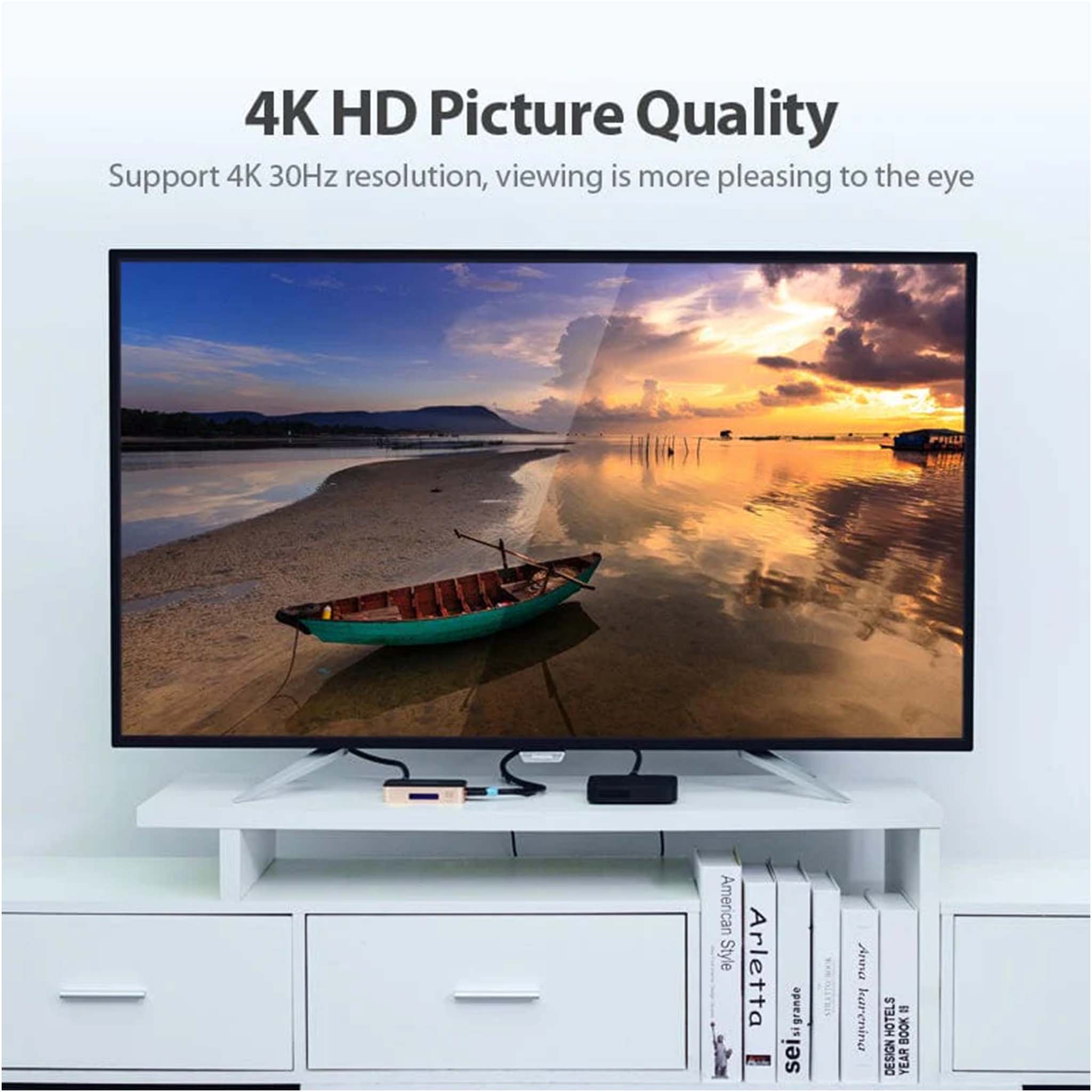 VENTION 1 IN 4 OUT HDMI SPLITTER BLACK