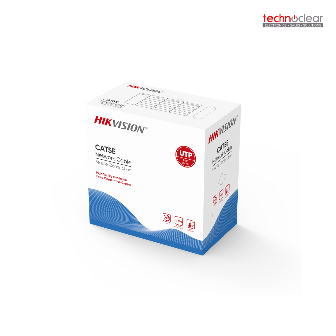 HIKVISION CAT5E UTP 4PAIRS DS-1LN5E-E/E ( BLUE BOX) (INDOOR GREY) (305 PER ROLL)