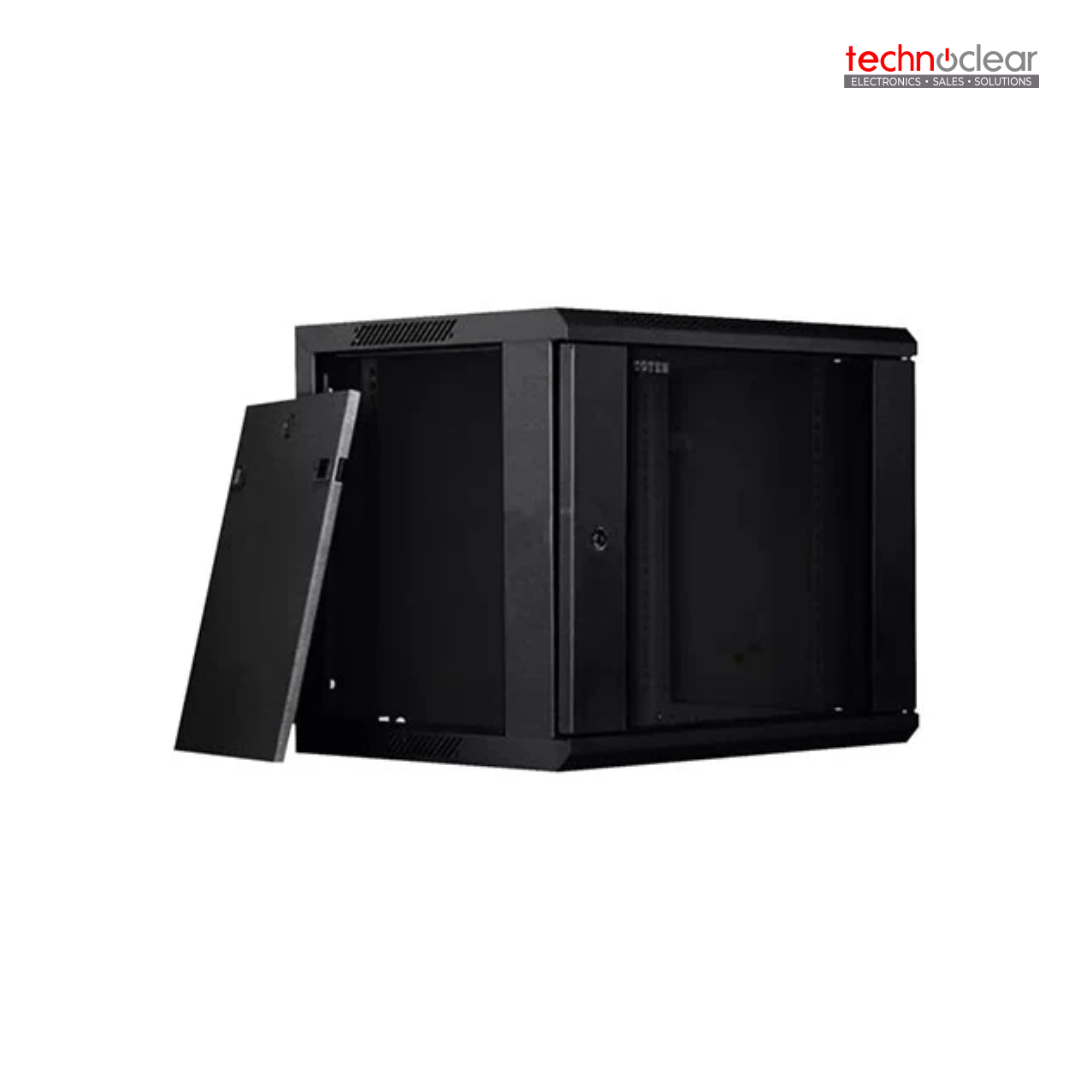 TOTEN P2 6609 9001 P2 WALL MOUNTED CABINET 600*600*9U TOUGHENED GLASS FRONT DOOR WITHOUT HOLE BORDER , UP AND BOTTOM FRAMES (1BOX), FRAMES, (1BOX)