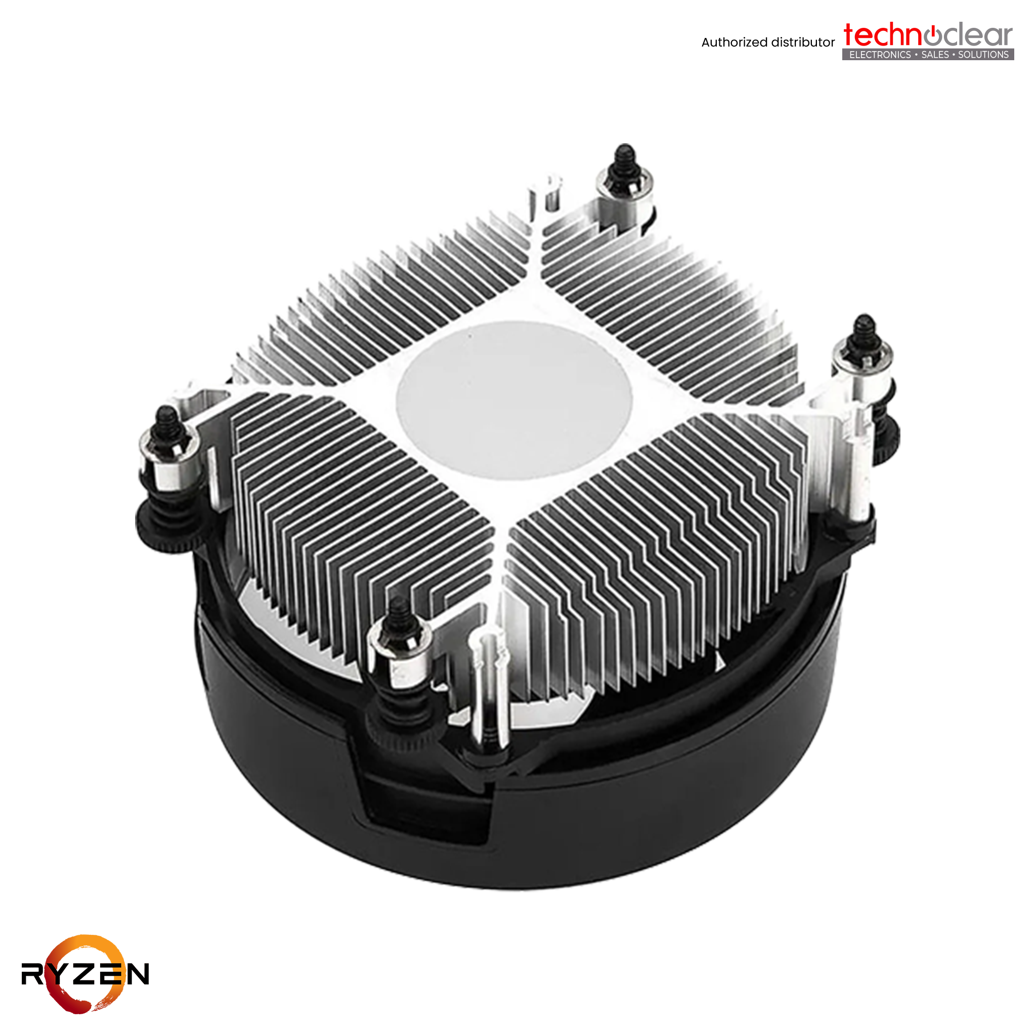 AMD RYZEN ORIGINAL HEATSINK FAN, WRAITH STEALTH, TDP 65W