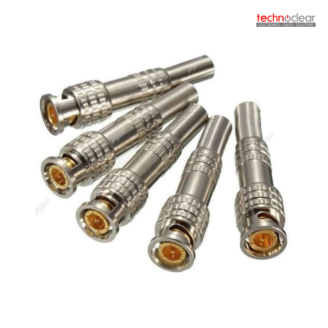 RG59/RG6 BNC CONN SCREW TYPE W/ SPRING