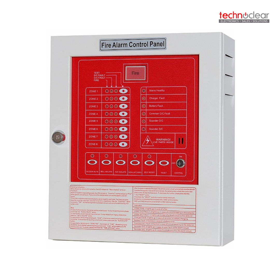 YUNYAN TYY-YF-3 0008L 8ZONE FIRE ALARM CONTROL PANEL