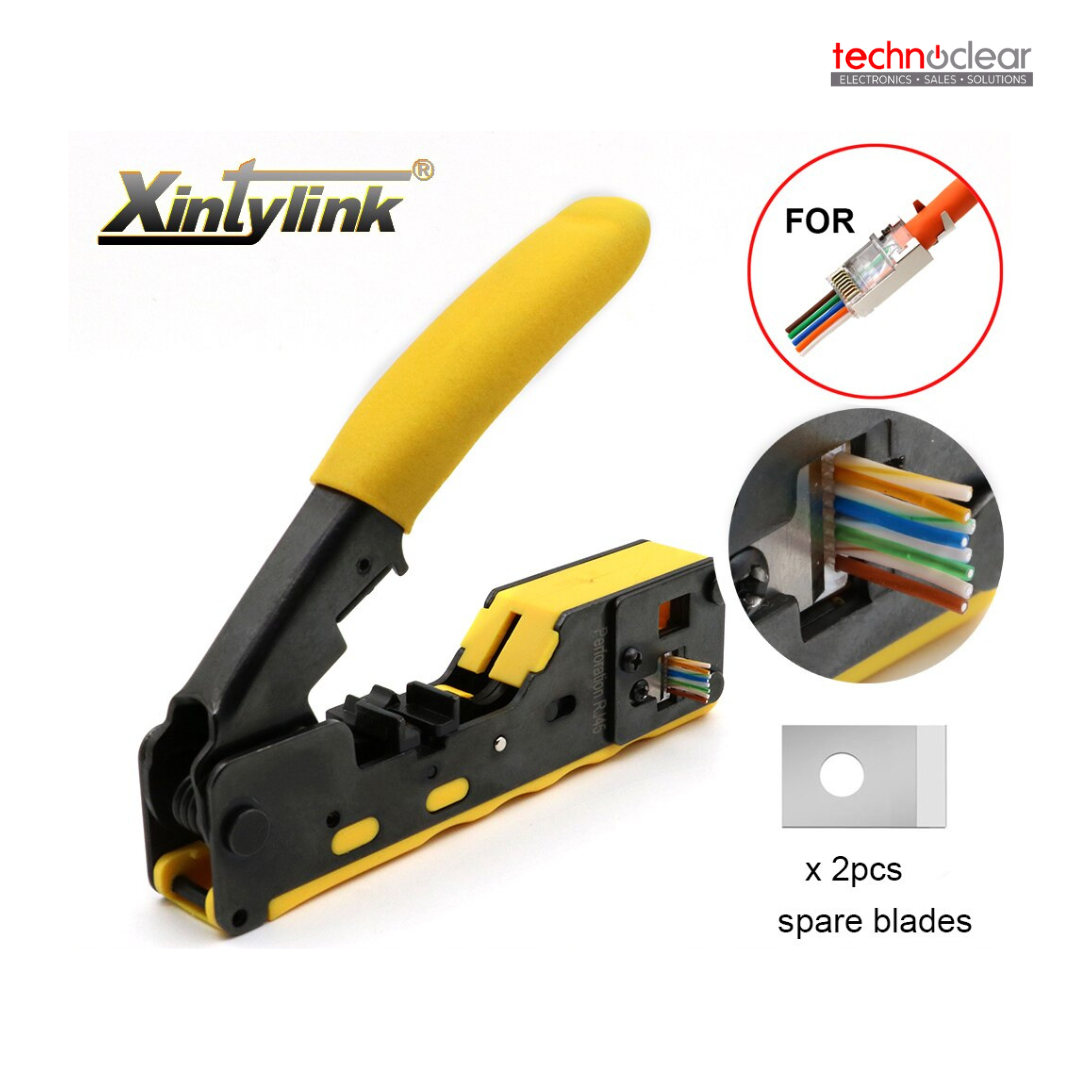 XINTYLINK EZ RJ45 MODULAR PLUG CRIMPER (YELLOW COLOR)