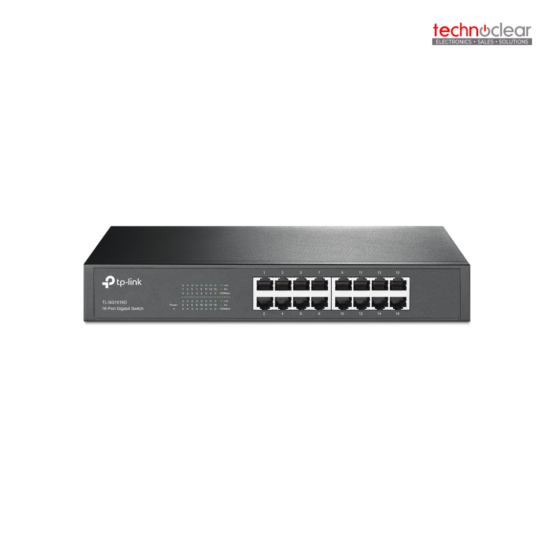 TP-LINK -TL-SG1016D / SG1016D(UN) 16-PORT GIGABIT DESKTOP/RACKMOUNT SWITCH