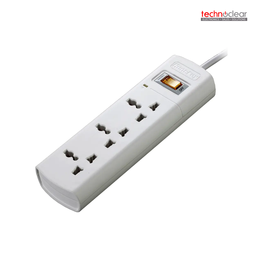 HUNTKEY SZM304-4 3 SOCKETS, 1.5 METERS POWER STRIP 210 JOULES