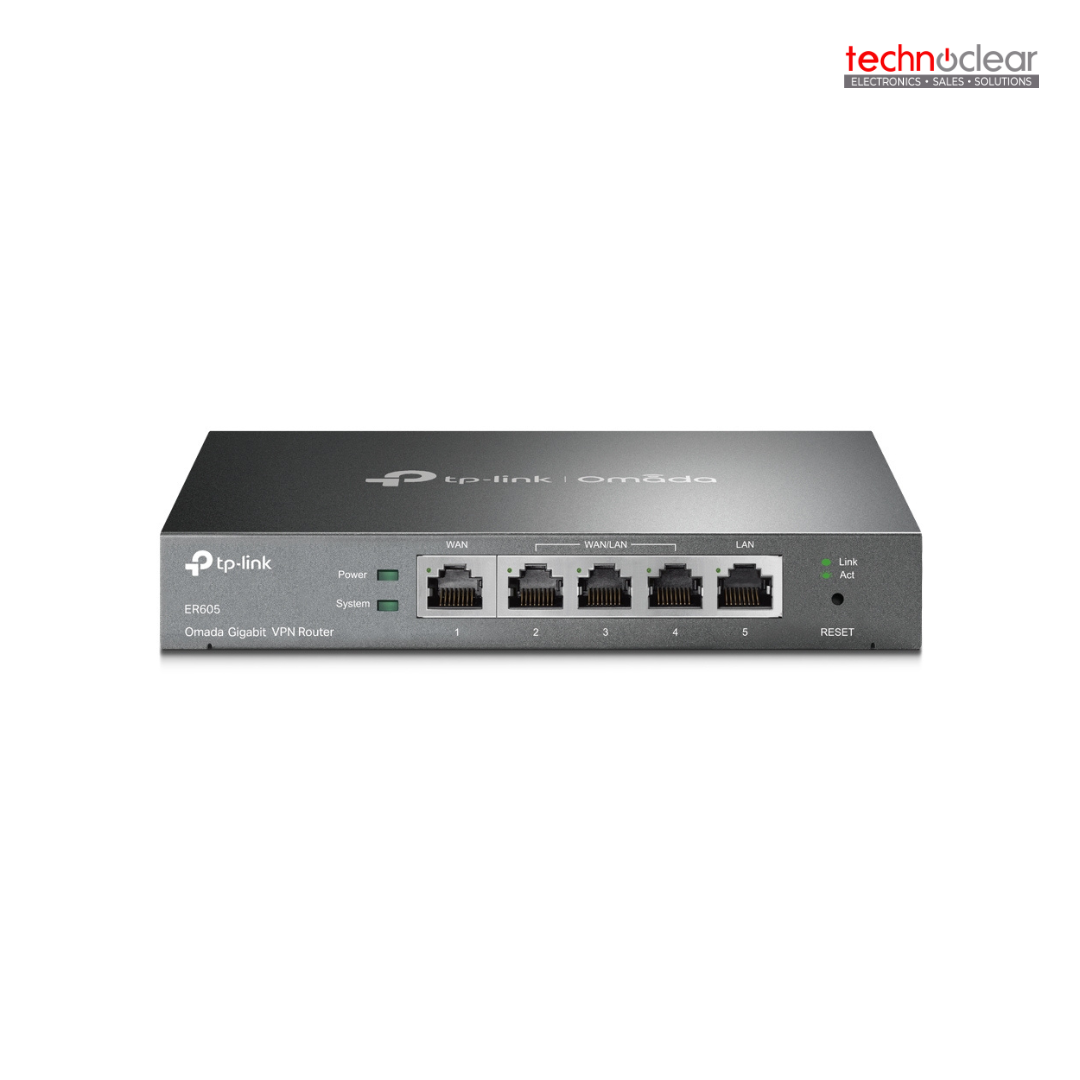 TP-LINK ER605 // ER605(UN) SAFESTREAM GIGABIT MULTI-WAN VPN ROUTER,25000 CONCURRENT SESSIONS // OMADA GIGABIT VPN GATEWAY