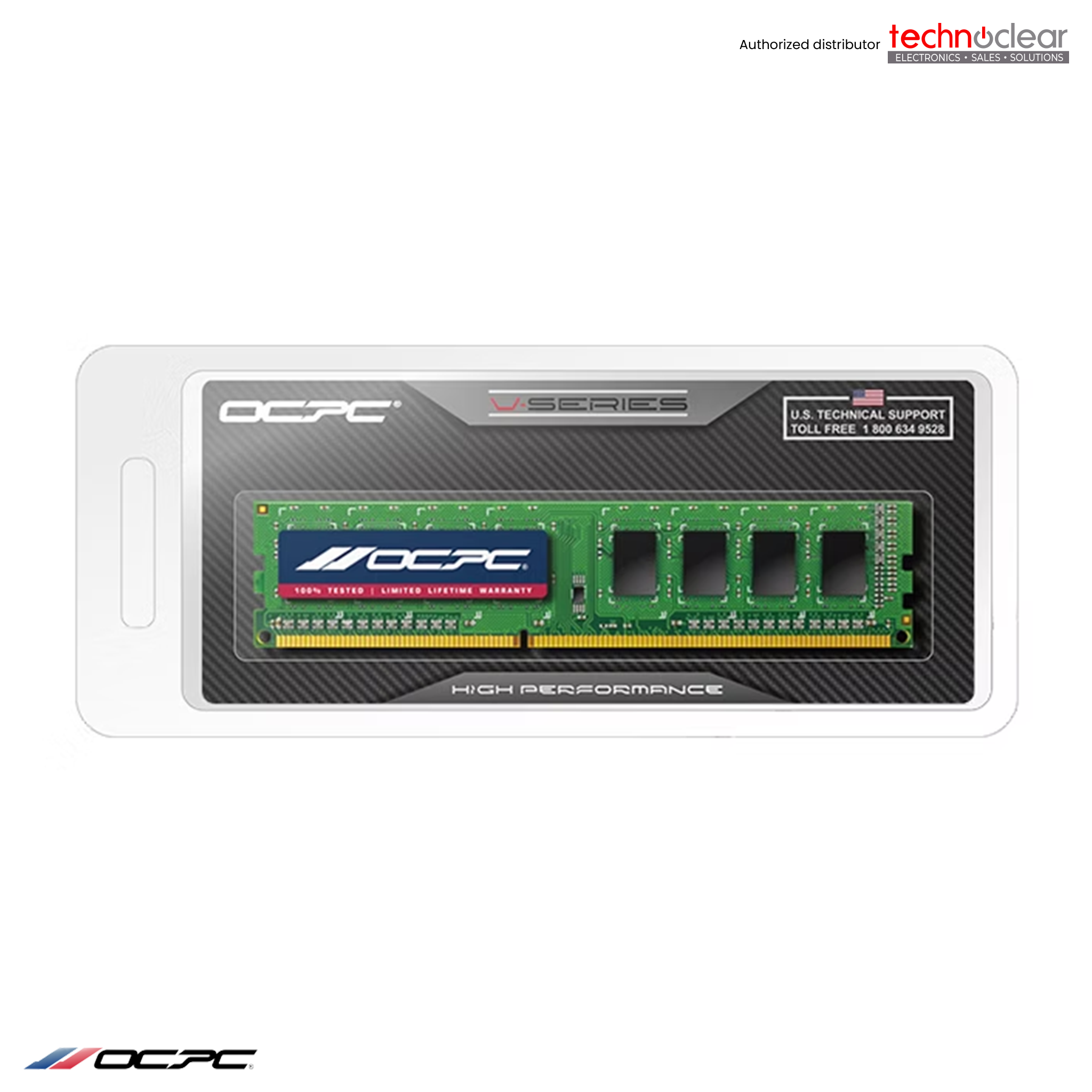 OCPC V-SERIES 8GB DDR3-1600MHZ MEMORY MODULE