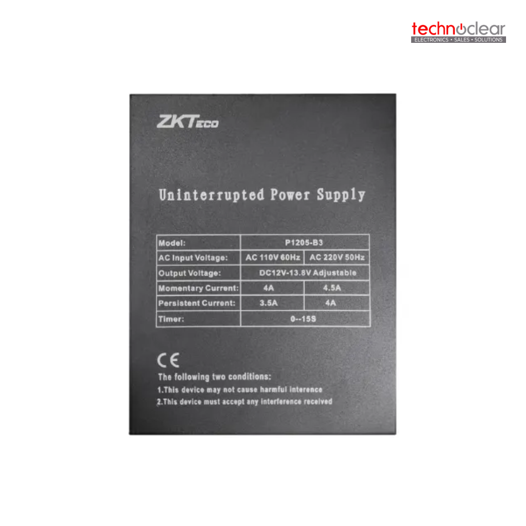 ZKTECO P1205-B3 INPUT:A220V 50HZ OUTPUT: DC 12V