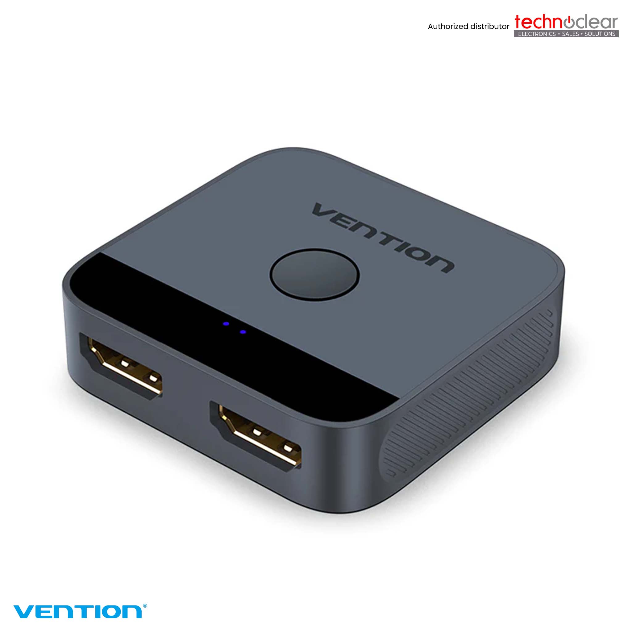VENTION AKOB0 2-PORT HDMI Bi-DIRECTION 4K SWITCHER BLACK ABS TYPE