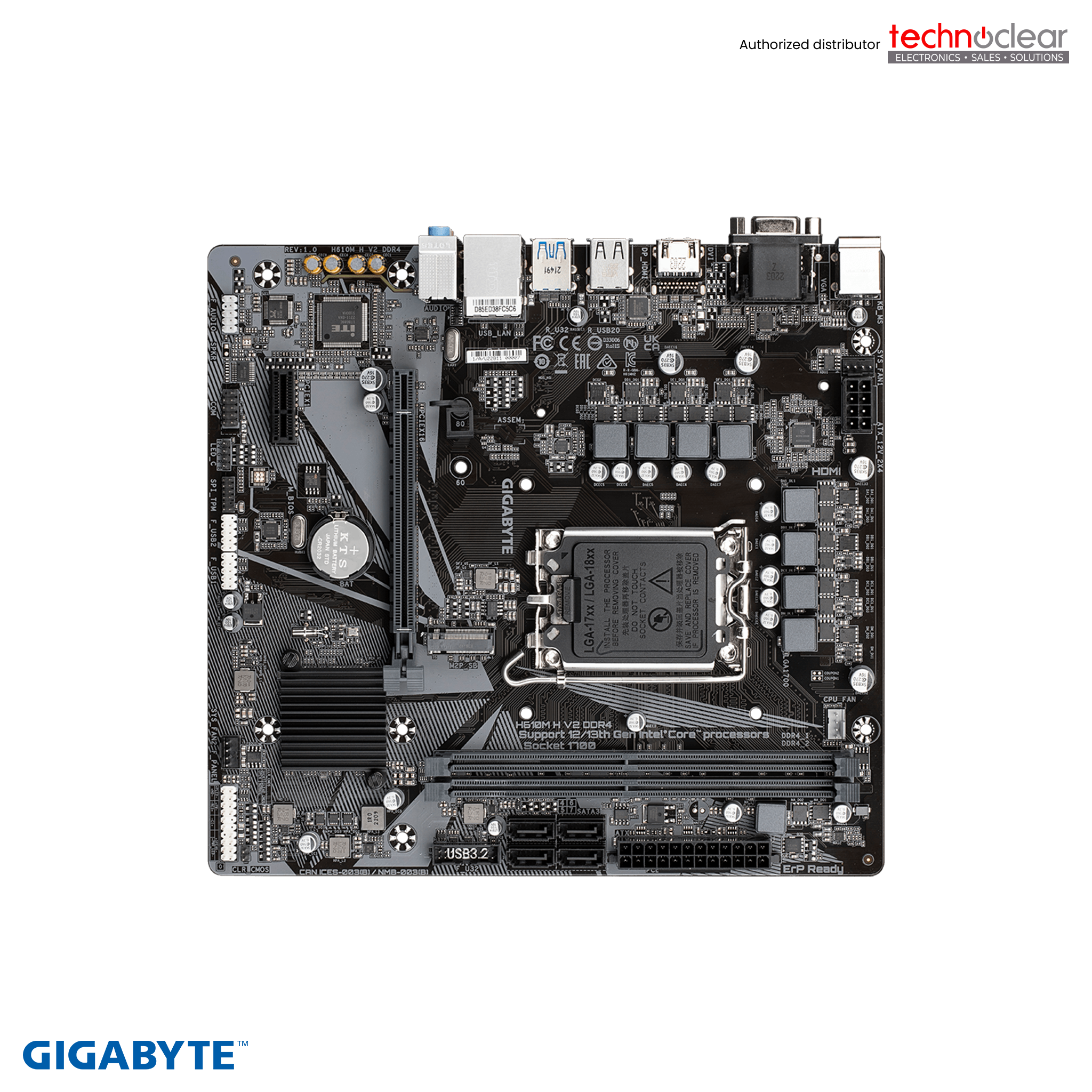 GIGABYTE - H610M-H-V2-DDR4 4, MOTHER BOARD
