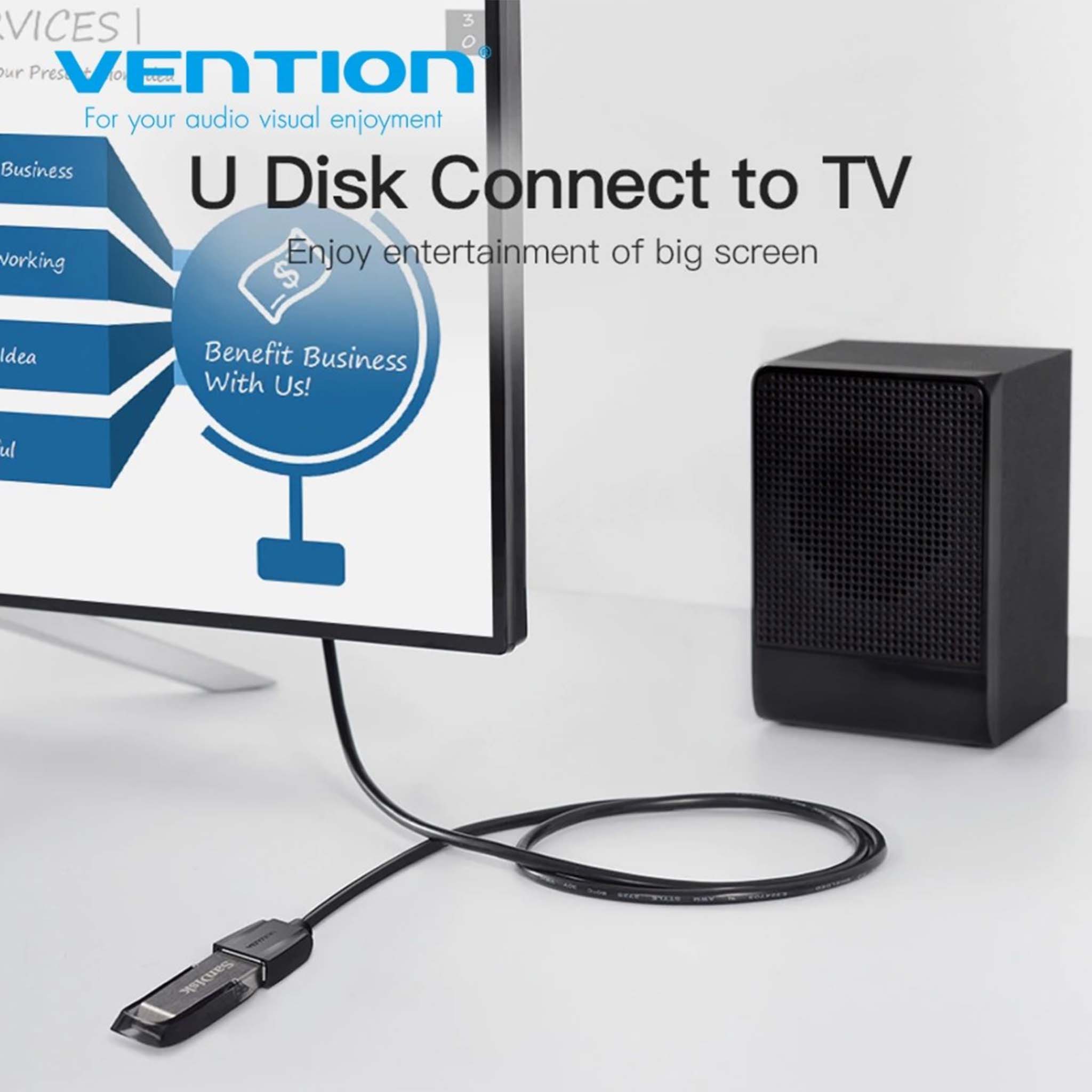 VENTION USB2.0 EXTENSION CABLE 5M BLACK