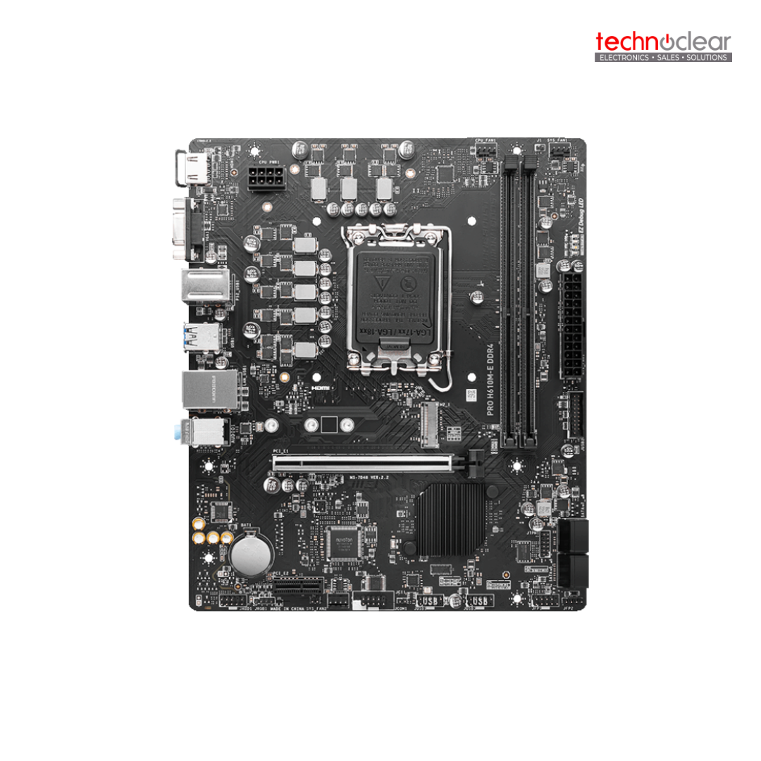 MSI H610M-E PRO, LGA1700 MOBO MATX,8P 2*DDR4
