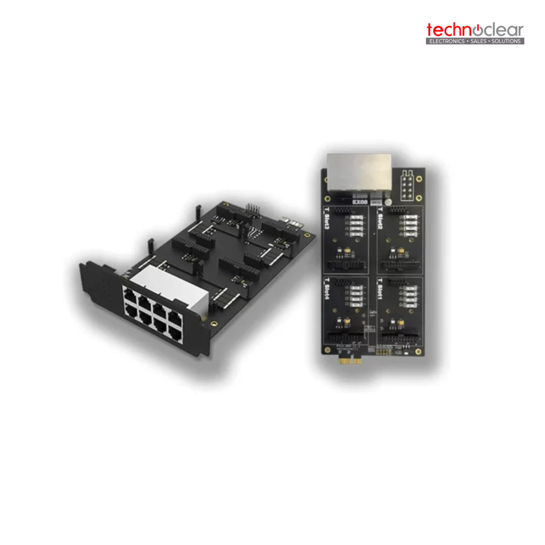 Yeastar EX08 Expansion Board w/ 8 RJ11 Ports for S100 and S300 , 4 ONBOARD MODULE SLOTS AND 8 INTERFACES ON THE PANEL