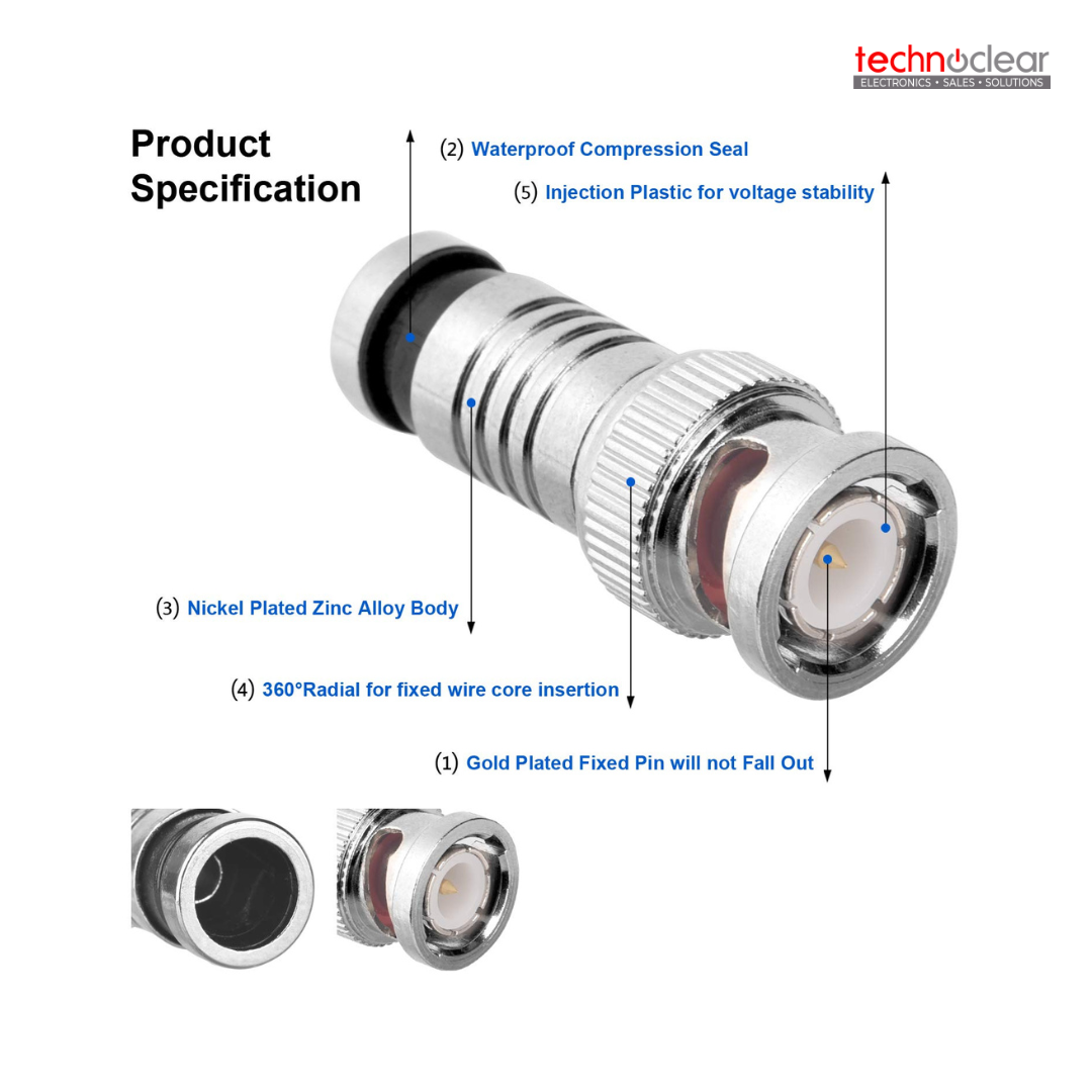 RG59 BNC COMPRESSION TYPE CONNECTOR