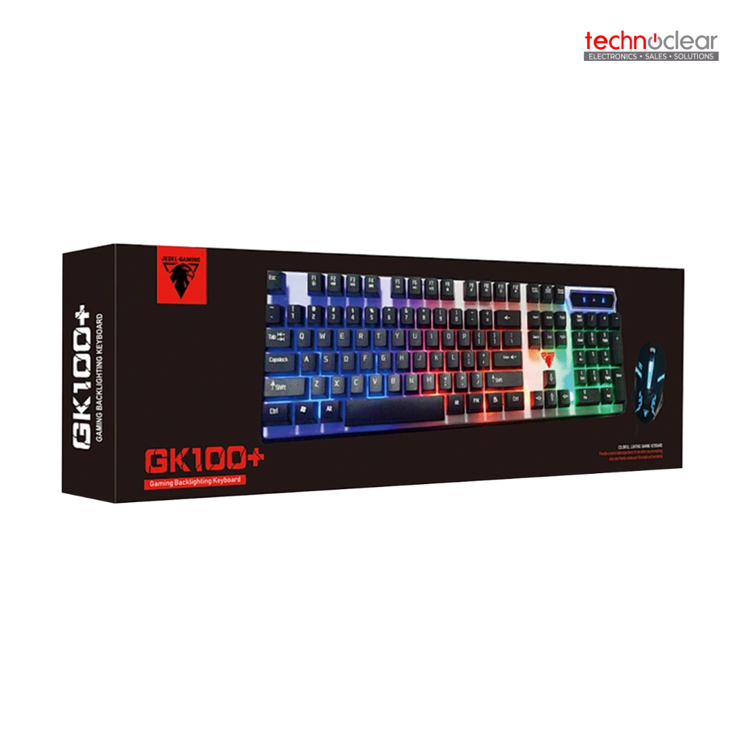 JEDEL GK100+ GAMING KEYBOARD + MOUSE COMBO WITH BACKLIGHT USB