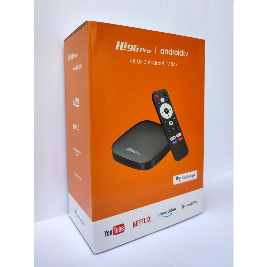 HI96 PRO 4K UHD ANDROID TV BOX, QUAD CORE, H.265 HEVC 4K 60FPS, DUAL BAND WIFI, 2GB RAM+ 8GB ROM W/1MONTH ACCESS