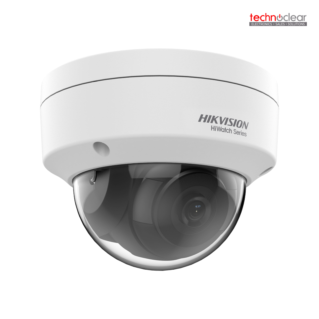 HIWATCH HWI-D140H 4MP IR NETWORK DOME CAMERA, 2560 x 1440@20FPS, 4MM OR 2.8MM, H.265+, DUAL STREAM, 120dB WDR, 3D DNR, 30M IR, POE, IP67, IK10