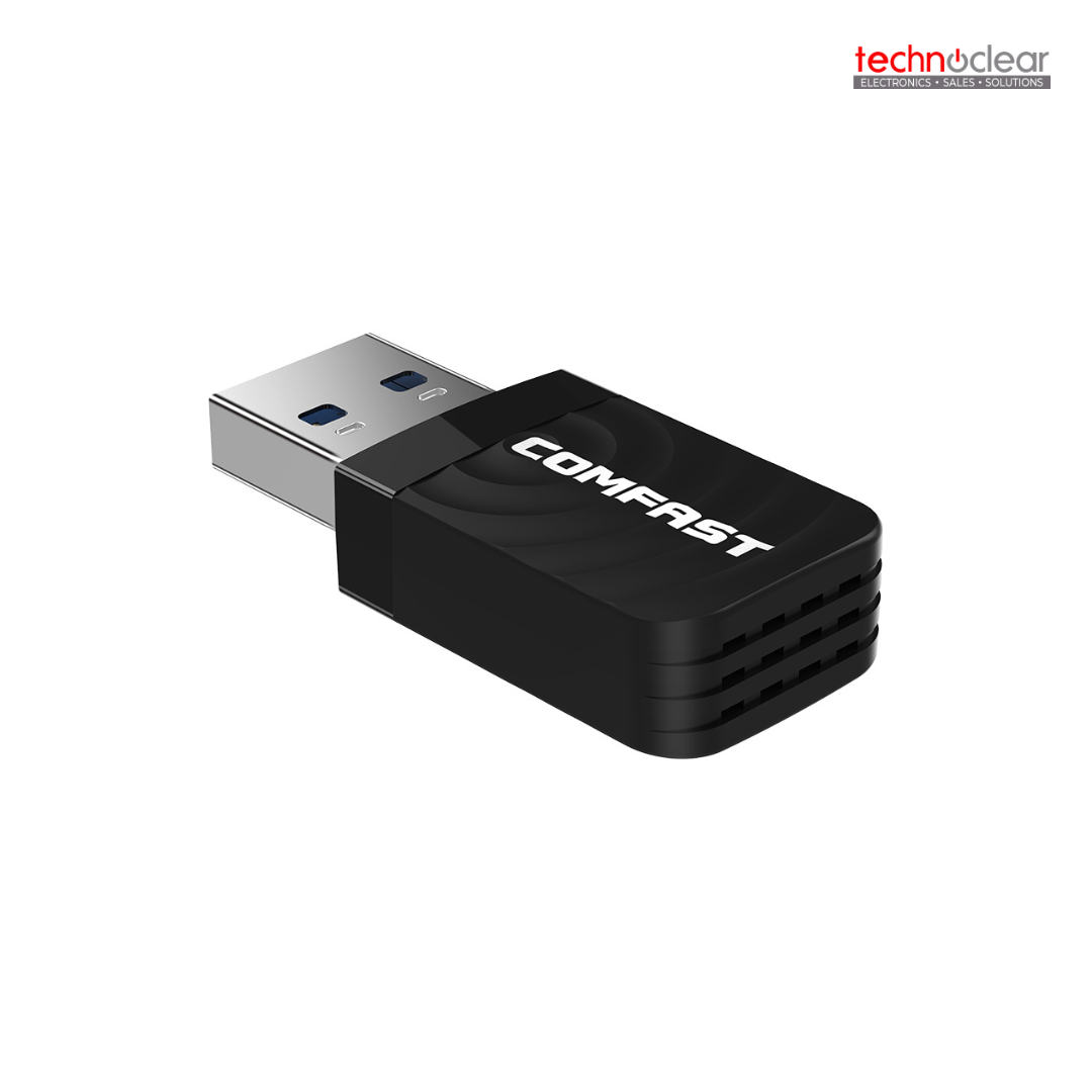 COMFAST CF-812AC, USB WIFI DONGLE ADAPTER 1200MBPS, AUTO DRIVER