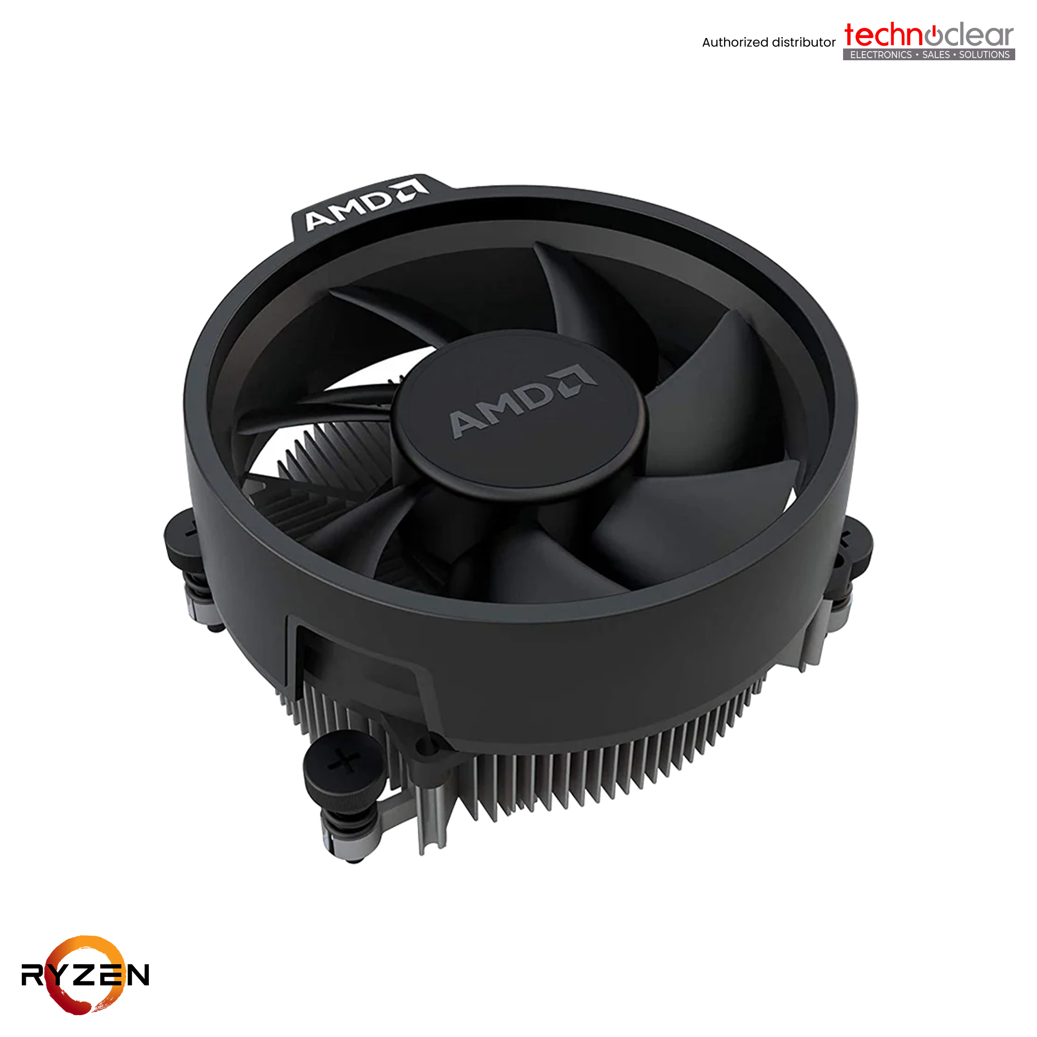 AMD RYZEN ORIGINAL HEATSINK FAN, WRAITH STEALTH, TDP 65W