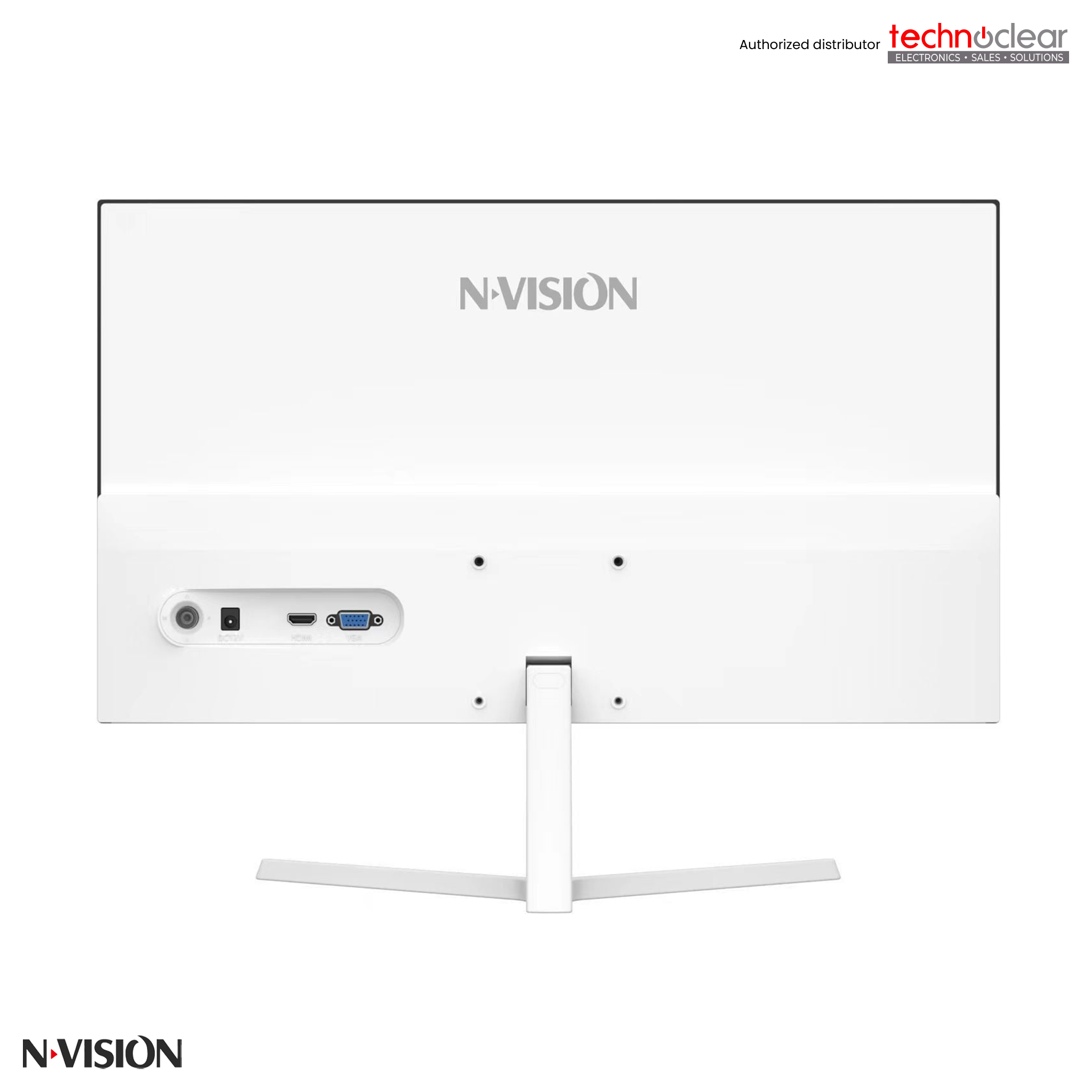NVISION N2455PRO-W, 23.8" FHD@100HZ IPS MONITOR, FRAMELESS (WHITE)