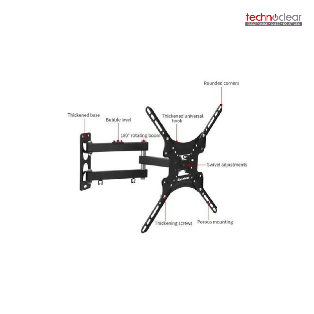 HDL-117B-2 SWIVEL LED/LCD PLASMA WALL MOUNT 14" - 55" FLAT TV PANEL - 50KG BRACKET CAPACITY