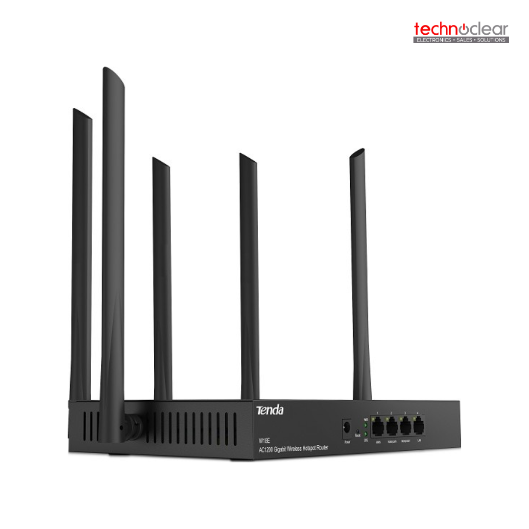 TENDA W18E AC1200 DUAL BAND GIGABIT ENTERPRISE WIRELESS ROUTER