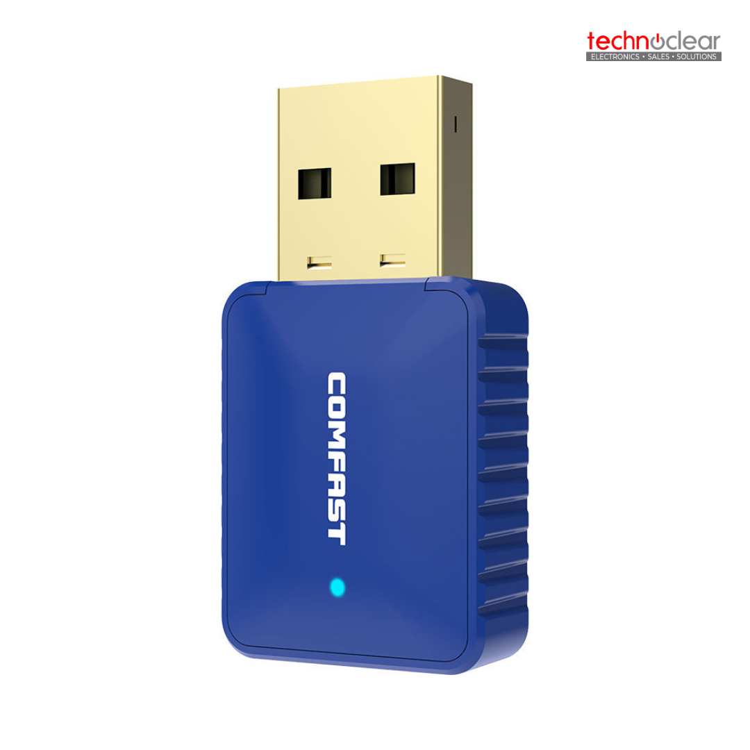 COMFAST CF-726B, USB WIFI DONGLE ADAPTER 650MBPS, BLUETOOTH 4.2, AUTO DRIVER