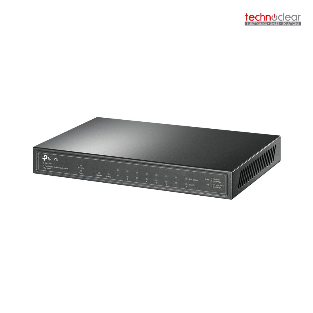 TP-LINK TL-SG1210P / SG1210P(UN)10-PORT GIGABIT DESKTOP SWITCH WITH 8-PORT POE