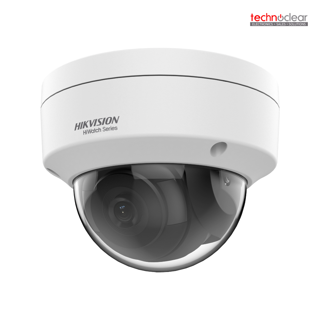 HIWATCH HWI-D140H 4MP IR NETWORK DOME CAMERA, 2560 x 1440@20FPS, 4MM OR 2.8MM, H.265+, DUAL STREAM, 120dB WDR, 3D DNR, 30M IR, POE, IP67, IK10