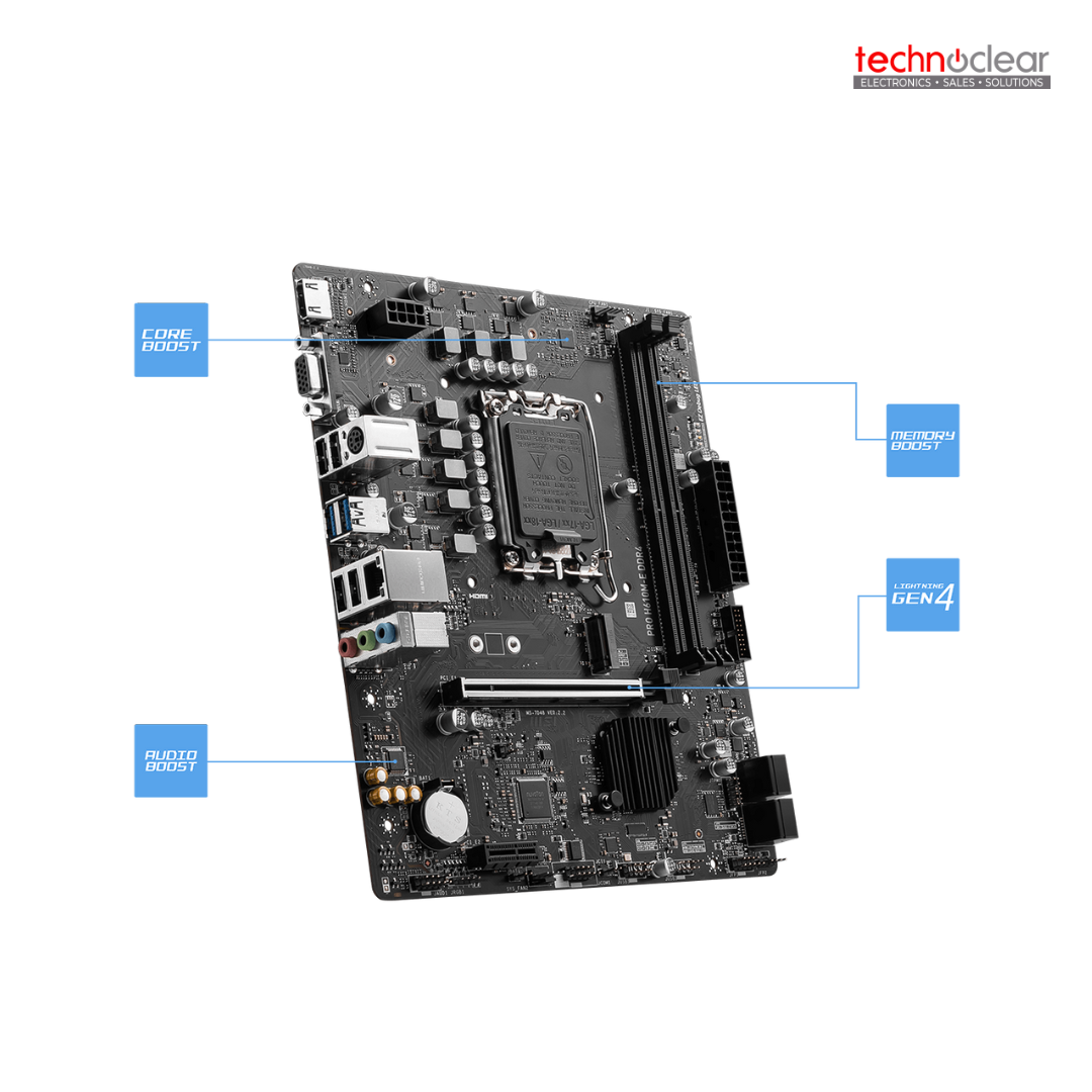 MSI H610M-E PRO, LGA1700 MOBO MATX,8P 2*DDR4