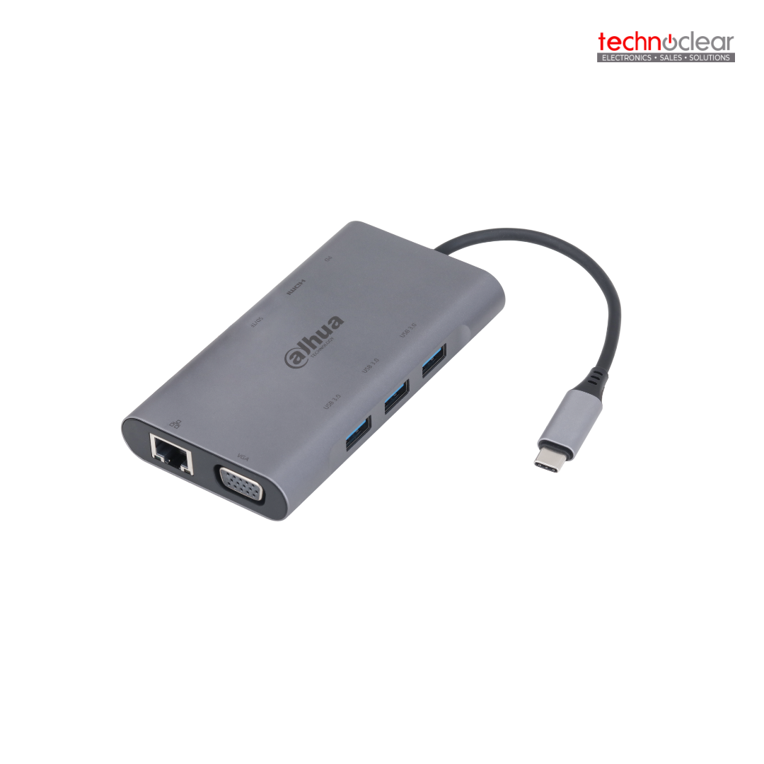 DH-TC39 9in1 USB 3.1 TYPE-C TO USB 3.0 + HDMI +RJ45 +VGA + SD/TF +PD DOCKING STATION