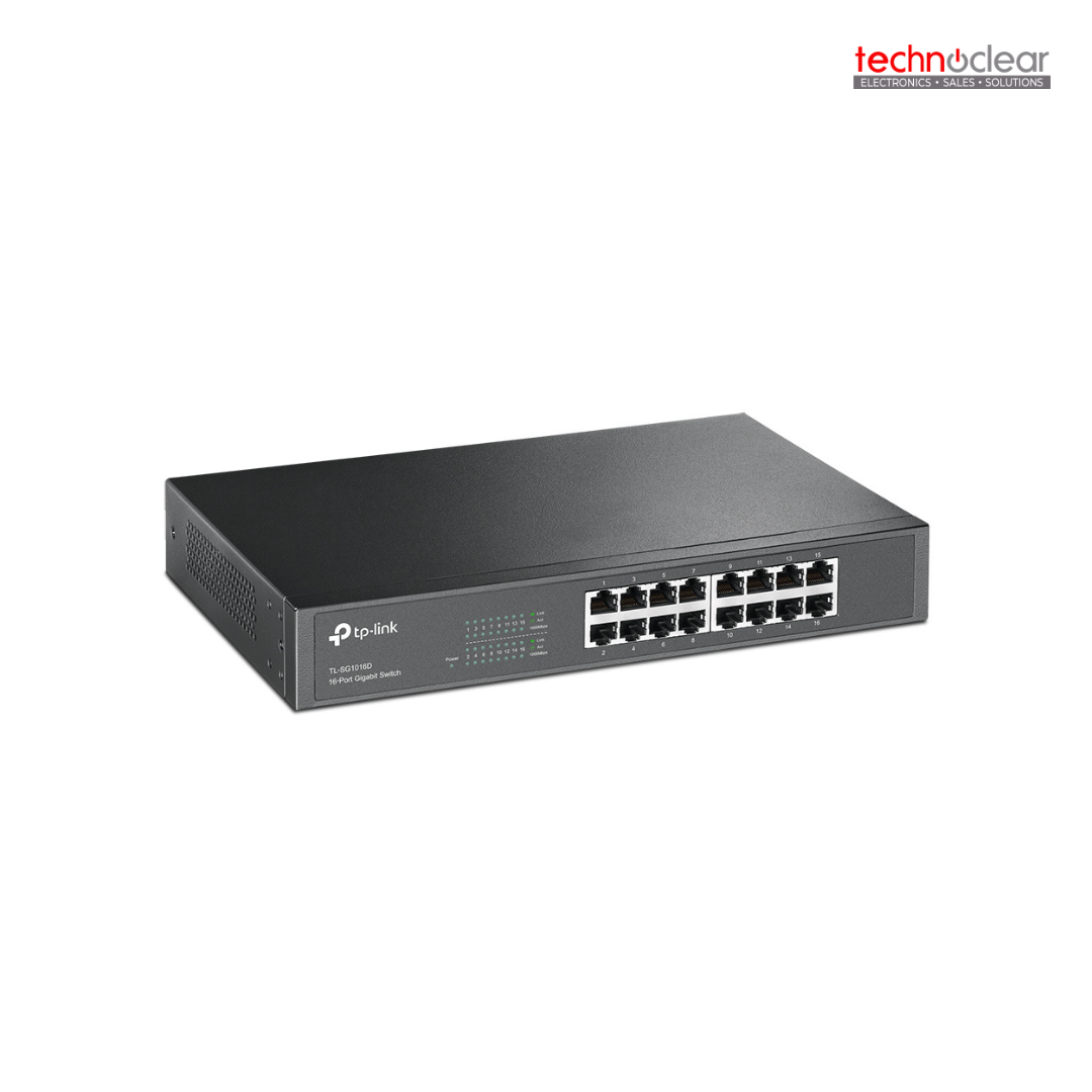 TP-LINK -TL-SG1016D / SG1016D(UN) 16-PORT GIGABIT DESKTOP/RACKMOUNT SWITCH
