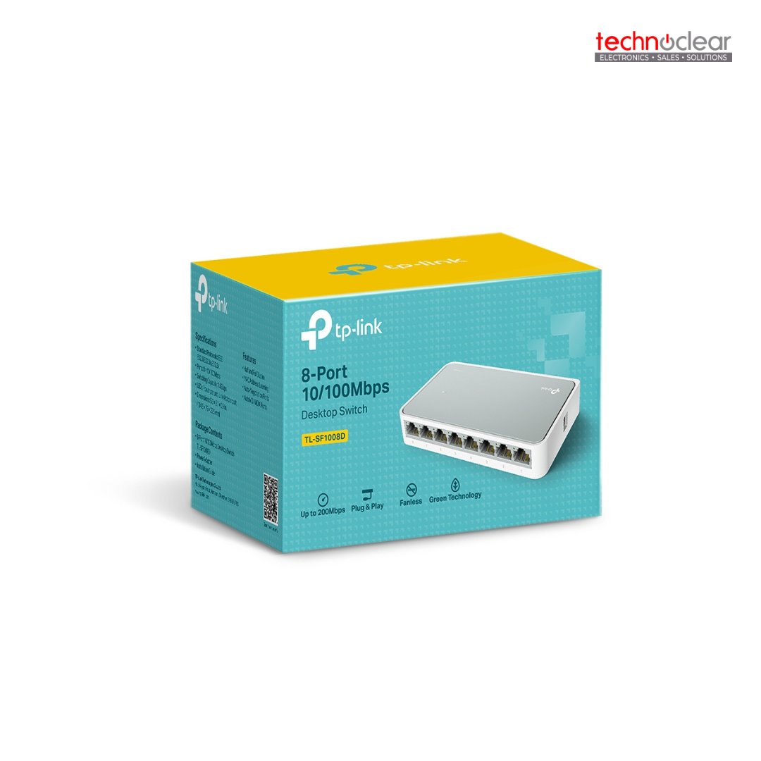 TP-LINK -TL-SF1008D // TL-SF1008D(UN) 8-PORT 10/100MBPS DESKTOP SWITCH