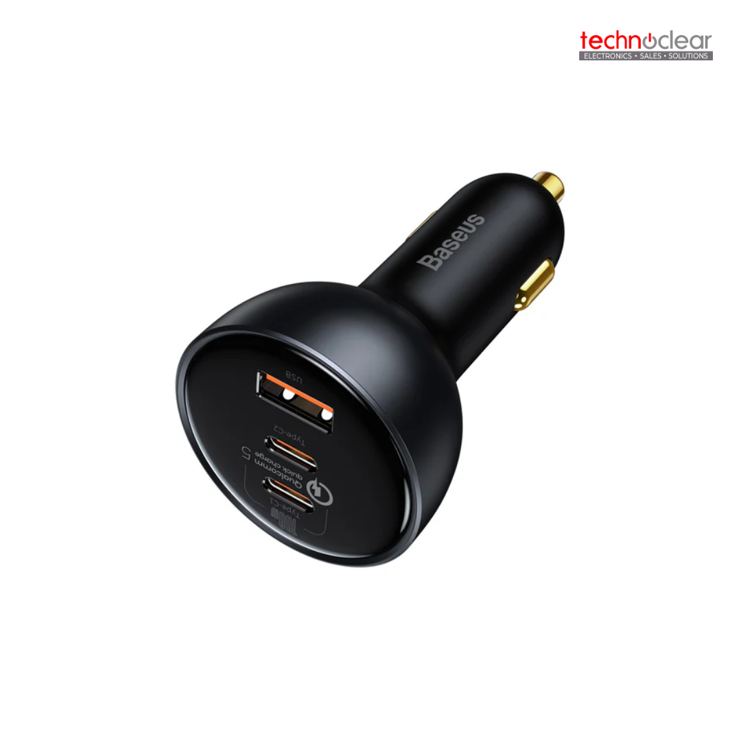 BASEUS 160W QUALCOMM QUICK CHARGER 5.0 TECHNOLOGY MULTI PORT FAST CAR CHARGER