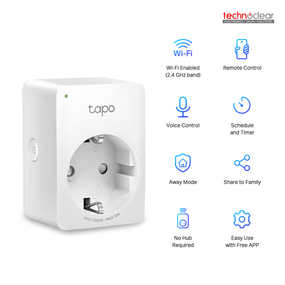 TP-LINK TAPO P100 MINI SMART WI-FI SOCKET (1-PACK)