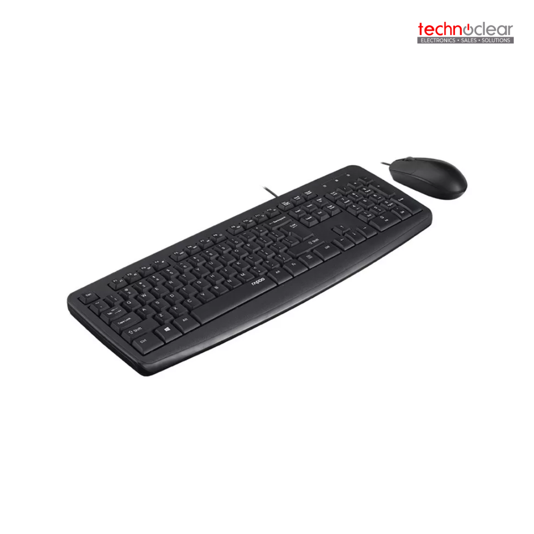 RAPOO NX1600 WIRED USB OPTICAL MOUSE AND KEYBOARD COMBO
