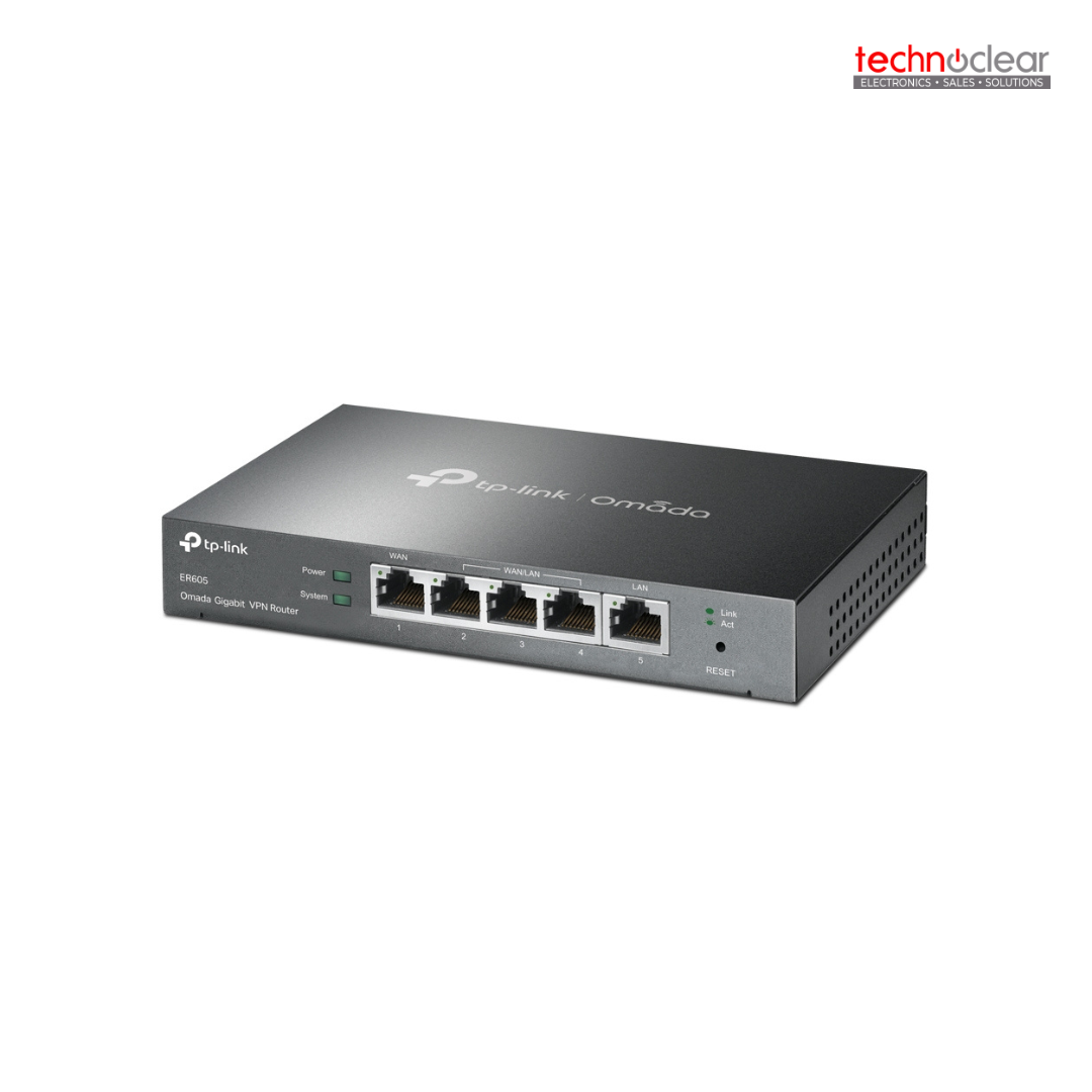 TP-LINK ER605 // ER605(UN) SAFESTREAM GIGABIT MULTI-WAN VPN ROUTER,25000 CONCURRENT SESSIONS // OMADA GIGABIT VPN GATEWAY