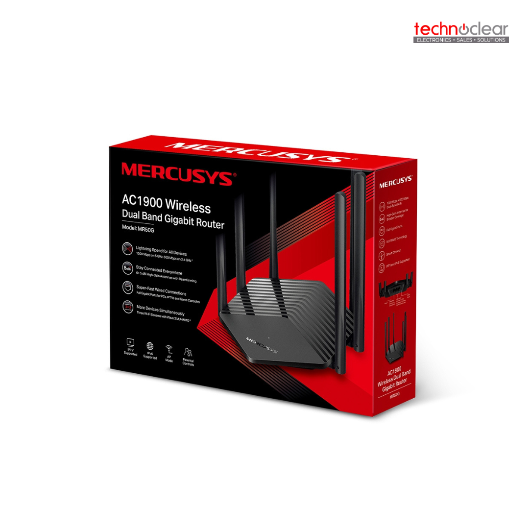 MERCUSYS MR50G (US) V1.0 AC1900 Dual-Band Wi-Fi Gigabit Router