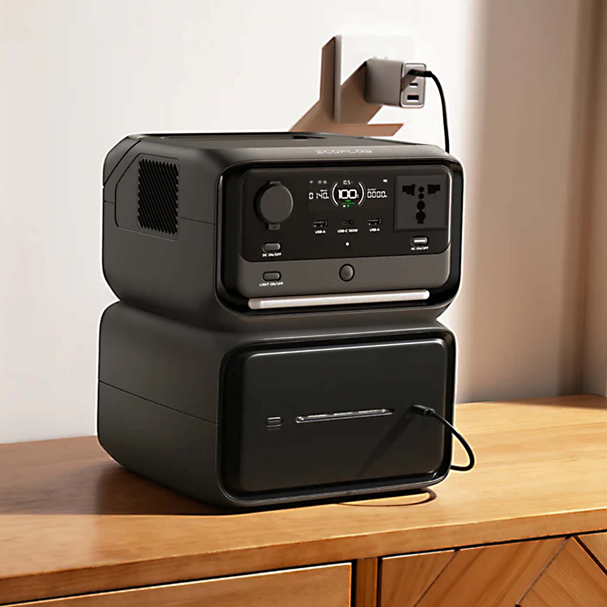 ECOFLOW RIVER 3 MAX PLUS - INTL with 1*ECOFLOW RAPID POWERBANK 10000MAH/1*ECOFLOW RIVER 2 SERIES/RIVER 3/ RIVER 3 PLUS BAG