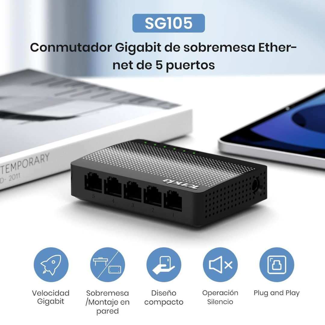 TENDA SG105 / SG50 5-PORT GIGABIT DESKTOP SWITCH