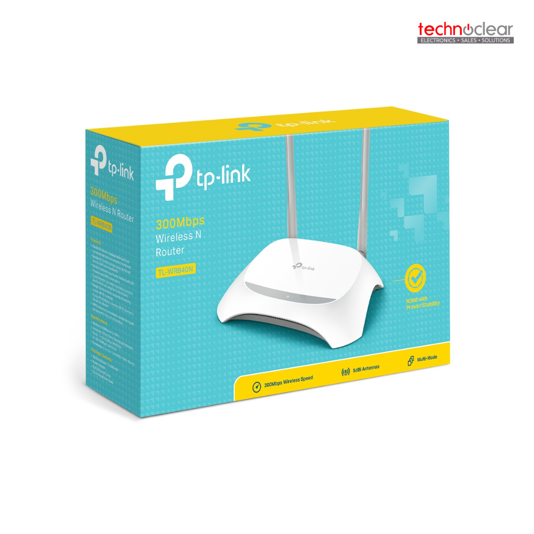 TP-LINK -TL-WR840N / WR840N(EU) 300MBPS WIRELESS N ROUTER 2 ANTENNA
