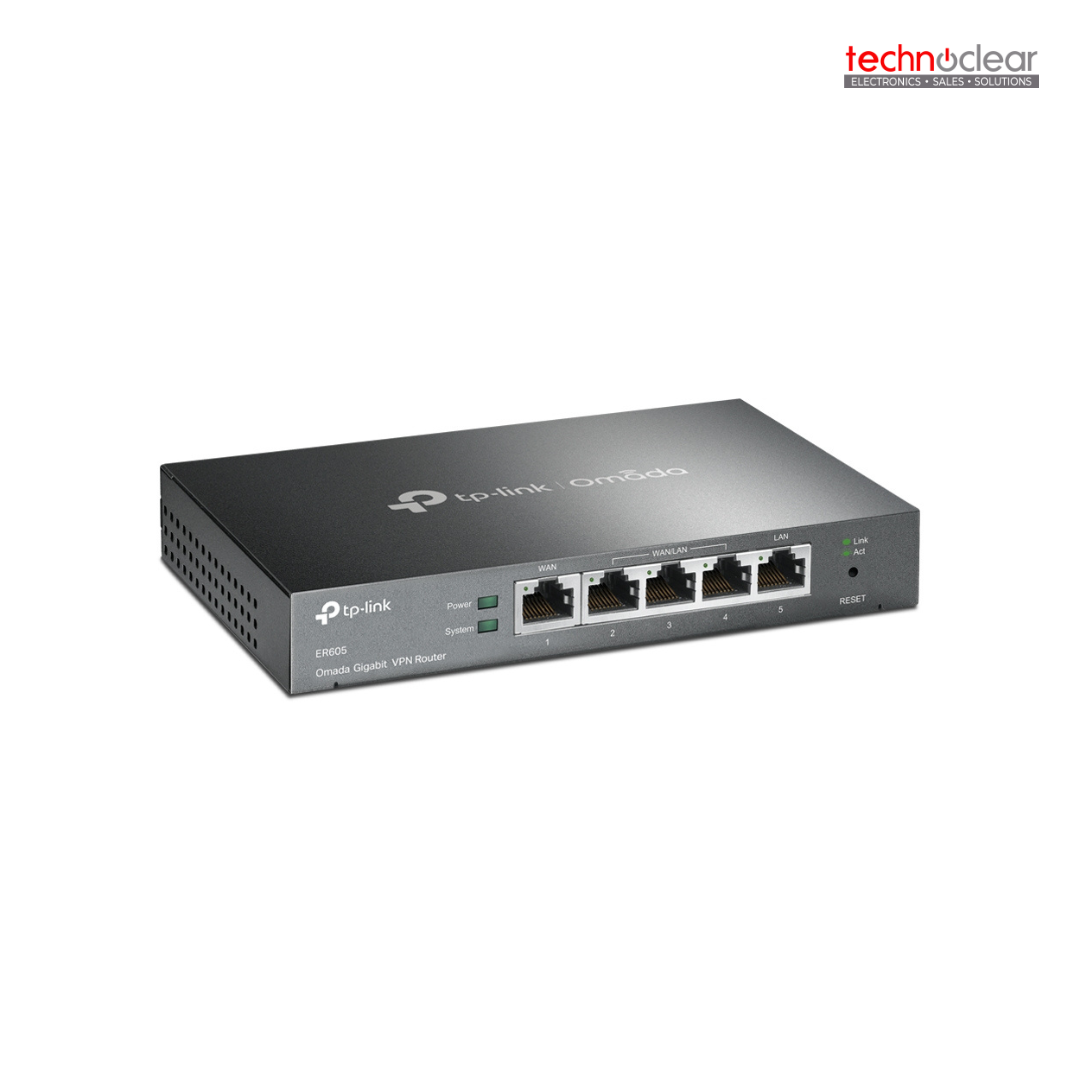 TP-LINK ER605 // ER605(UN) SAFESTREAM GIGABIT MULTI-WAN VPN ROUTER,25000 CONCURRENT SESSIONS // OMADA GIGABIT VPN GATEWAY