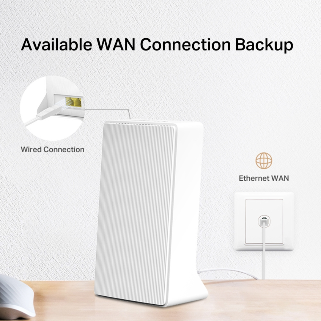 MERCUSYS MB130-4G(EU) AC1200 Wi-Fi 4G LTE Router, Build-In 150Mbps 4G LTE Modem