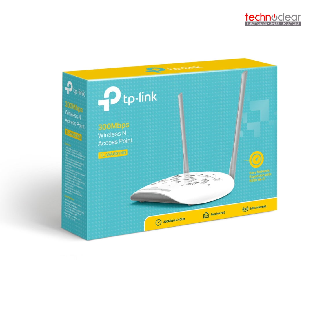 TP-LINK -TL-WA801ND 2 ANTENNA 300MBPS WIRELESS N ACCESS POINT