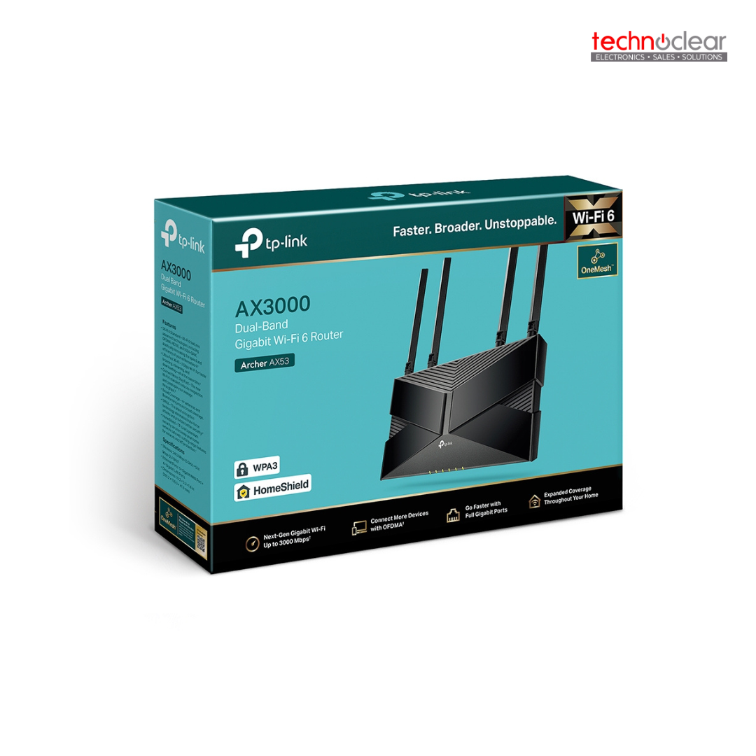 ARCHER AX53 / AX53(US) TP-LINK AX3000 GIGABIT WI-FI 6 ROUTER