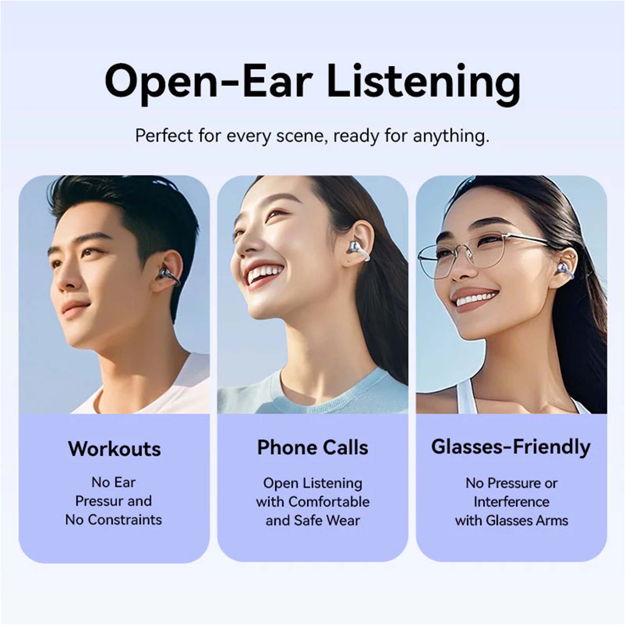 VENTION NBWV0-PH ECHO CLIP A11 clip On wireless Earbuds Purple